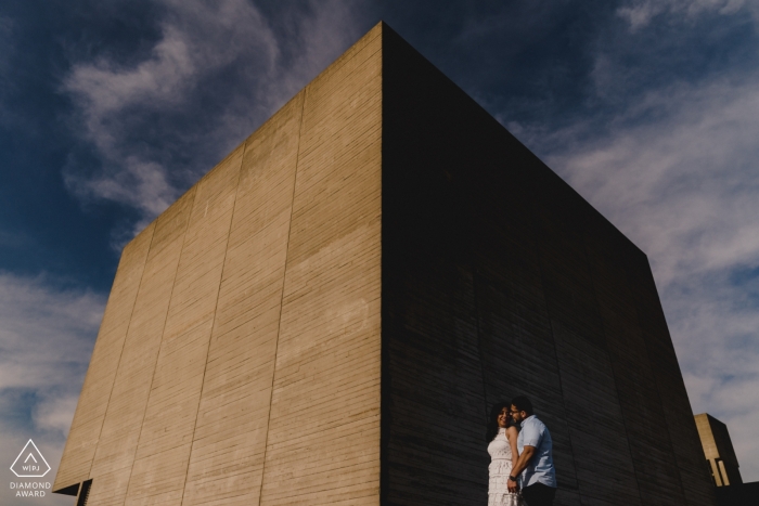 Photo by: <a href="https://www.wpja.com/photos/diamond-award-top-wedding-engagement-photographer/2549617">Ashley Davenport - Castle Dongington Derbyshire Engagement Photography for London - Standing on the Southbank in London