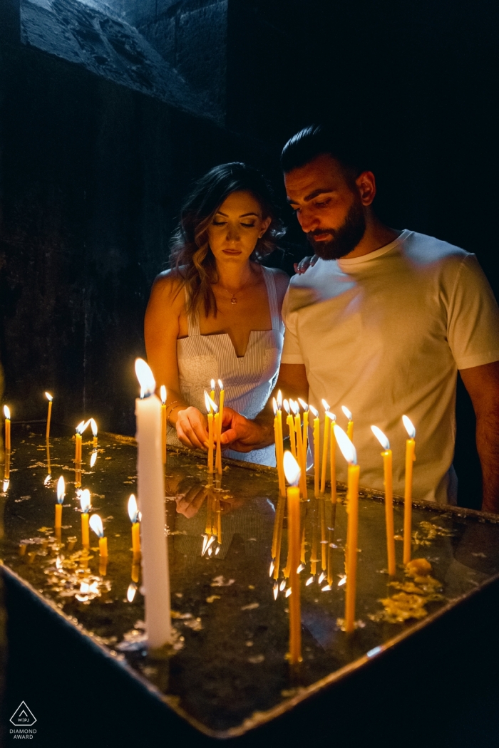 Arménie, monastère de Geghard - Séance photo d'engagement en Arménie