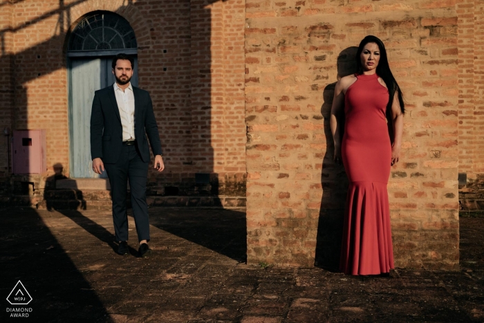 Photo by: <a href="https://www.wpja.com/photos/diamond-award-top-wedding-engagement-photographer/2556052">Eric Corbacho - São Caetano do Sul São Paulo Campinas portrait of the couple amid the shadows