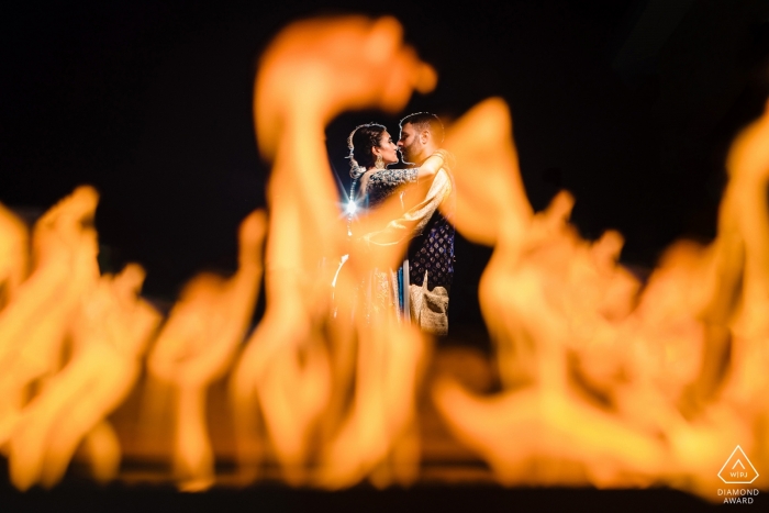 Springfield, VA Hot Portraits with Love and Flames during an Engagement Session with Fire Springfield, VA Hot Portraits with Love and Flames - Engagement Session with Fire