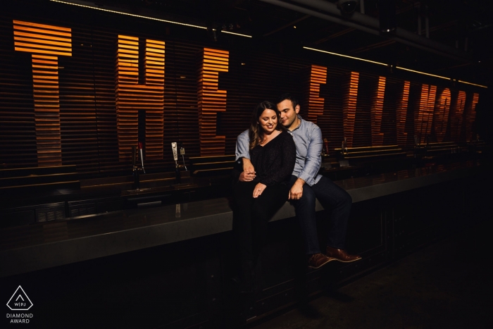 Photo by: <a href="https://www.wpja.com/photos/diamond-award-top-wedding-engagement-photographer/2558864">Miguel Gonzalez - Abington Pennsylvania Portrait Photographer: Loved the sign, hit em with flash and made this at The Fillmore Philadelphia