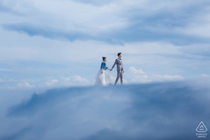 Foto: <a href="https://www.wpja.com/photos/diamond-award-top-wedding-engagement-photographer/2559980"> Vincent Mu - De Zhou Hebei vor der Hochzeit Fotoshooting vor dem großen Tag - Liebe im Himmel