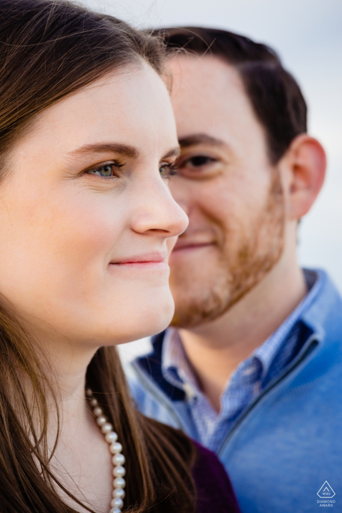 Sunken Meadow State Park foto de noivado - retratos de casal antes do dia do casamento