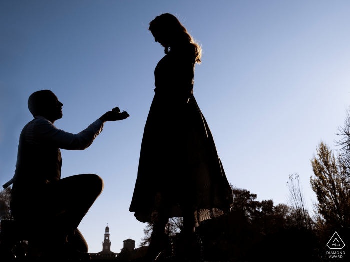 Photo by: <a href="https://www.wpja.com/photos/diamond-award-top-wedding-engagement-photographer/2572140">Massimiliano Beccati - Milano Milano Lombardy engagement photography session in Italy with ring proposal
