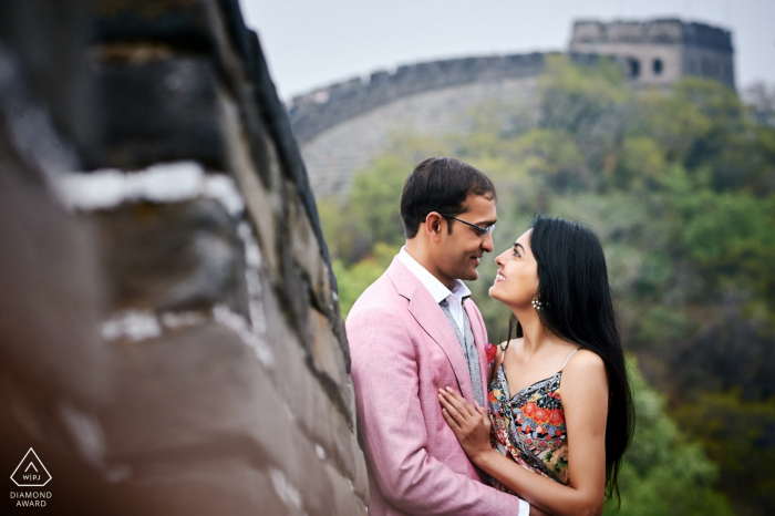 Beijing, China Great wall engagement shooting 