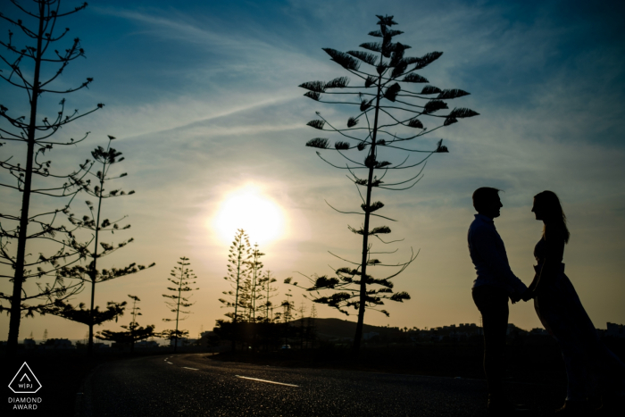 Santa Maria - Lima - Peru Road, engagement portraits on the access road to Santa Maria beach