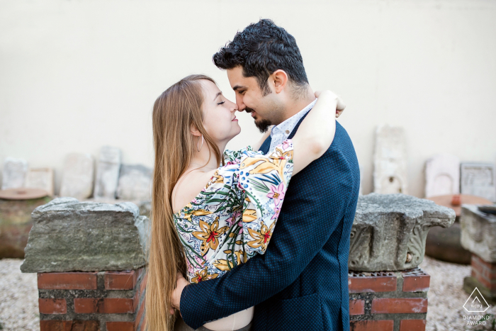 Sessão de fotos de noivado em Bursa, Turquia, com um casal fofo