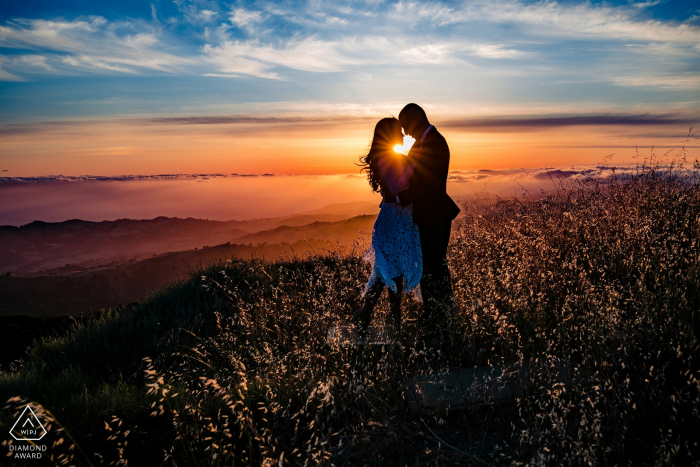 Mount Hamilton Engagement Shoot - No topo do mundo