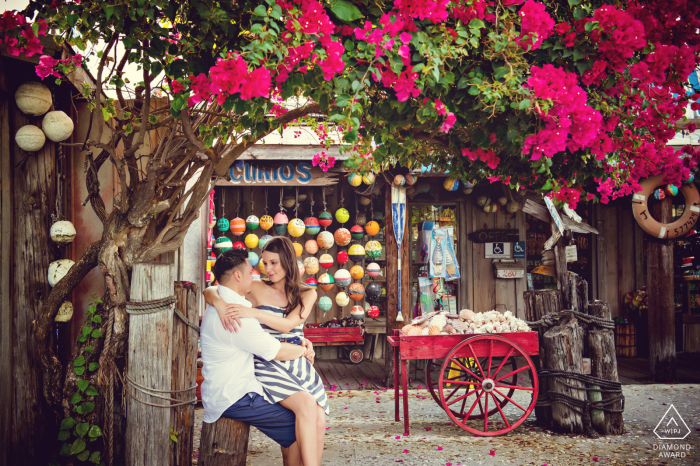 Photo by: <a href="https://www.wpja.com/photos/diamond-award-top-wedding-engagement-photographer/2580361">Julie Ambos - Key West Florida Key West Harbor engagement shoot at Macs Sea Garden