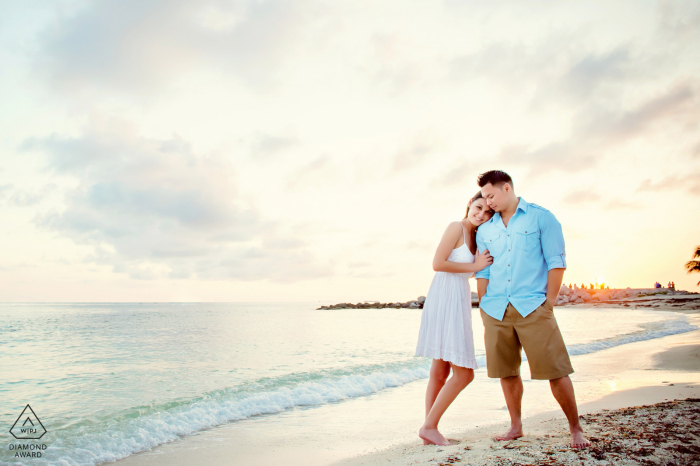 Beach Portrait Shoot of Oceanside Romance in the Water and Sand Key West Beach Portrait Shoot - Oceanside Romance in the Water and Sand