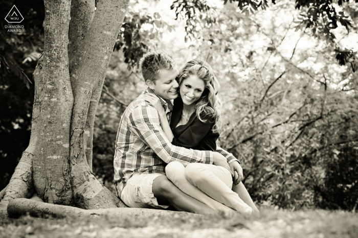 Key West Baynon Tree - Pre Wedding Image in Sepia Tones