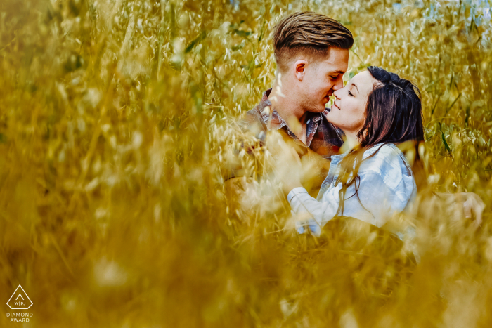 Engagement Photographer | Majic Forest, Cape Town - This was taken during the severe drought in Cape Town when everything was burned and dead. I incorporated the dead grass into this image.