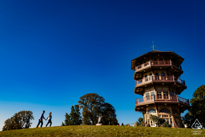 Photographe de fiançailles | Séance de participation à l'observatoire de Patterson Park