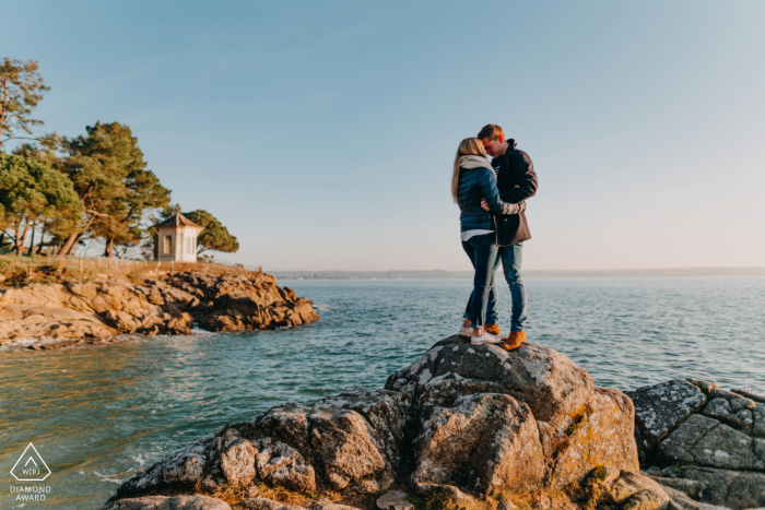 Photo by: <a href="https://wpja.com/photos/diamond-award-top-wedding-engagement-photographer/2581236">Maelle Bernard - Quimper Engagement Photography Session at Beg Meil, France