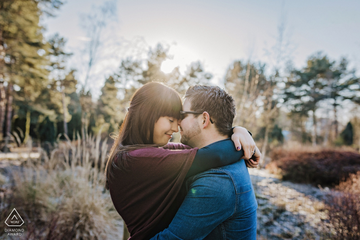 Couple Engagement Photo of lovebirds in January Couple Engagement Photos | Dortmund - lovebirds in January