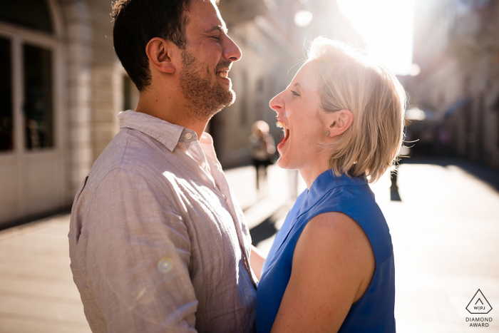 Trieste, Italy - Funny moments during engagement session 