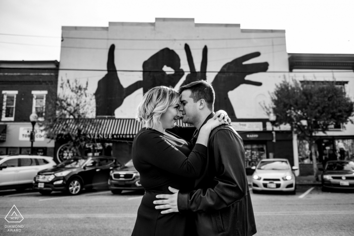 Sessão de fotos para casais em Baltimore | Amor em linguagem gestual