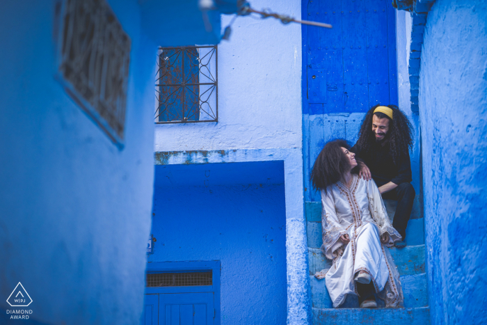 chefchaouen - temporada de amor de noivado em Marrocos