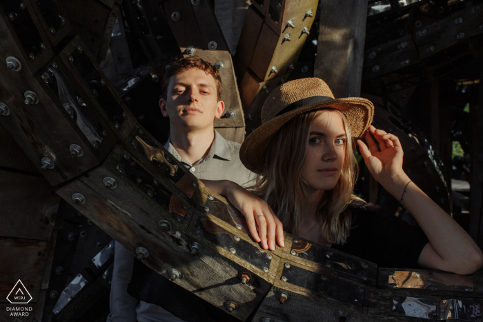 a couple portrait session Somewhere in Russia Nicola Lenivets engagement portrait session Somewhere in Russia