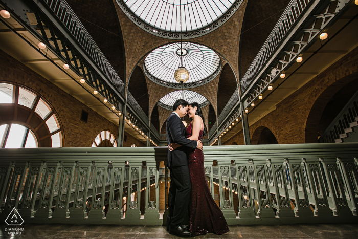 Berkeley, California	College Sweeheart couple portrait session indoors