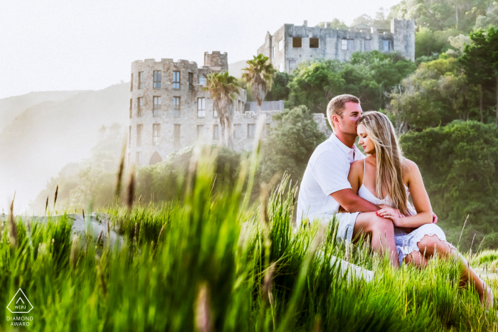 The Knoetzie beach is known for the castle's and I used them in the background to give this photo that extra interest.