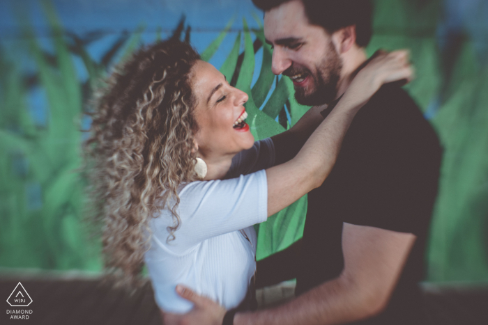 Skatepark Oberesslingen retratos de parejas que muestran su felicidad