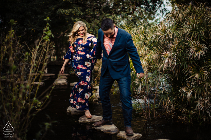 Engagement Session at Zilker Botanical Gardens