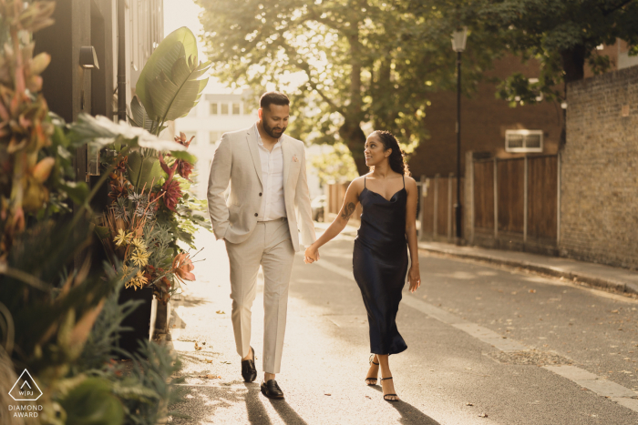 UK urban street walking engagement portraits in London 