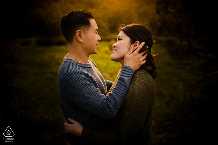 Australia, artistic outdoor engagement portraits in Perth Australia outdoor engagement portraits in Perth