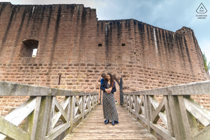 Château de Wangenbourg Alsace Engagement session in the castle