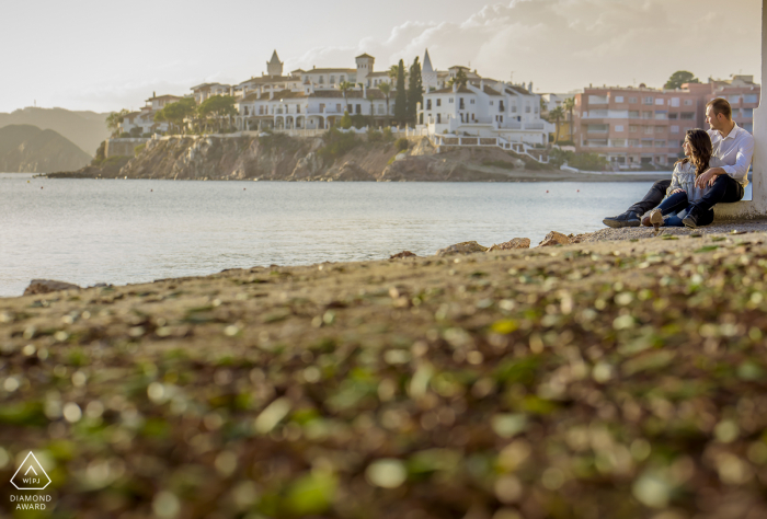 Spain engagement photo shoot by the waters of Aguilas Murcia with some Love and beach