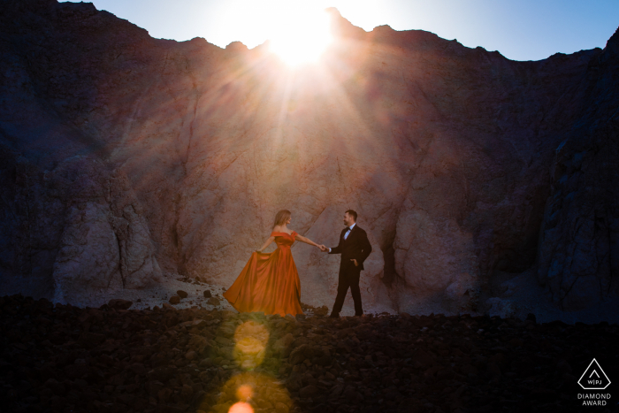 Big Bend National Park Adventure micro outdoor mountain photo session with sun flare