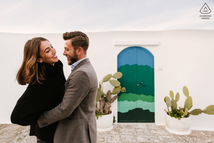 Sesión de retrato de boda previa a Puglia