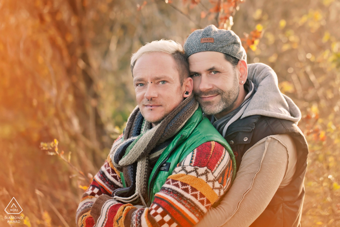 Minden engaged couple picture session with some autumn lovebirds