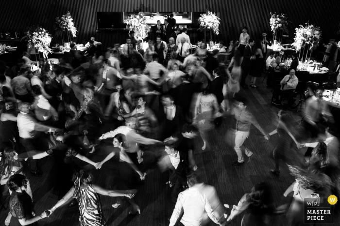 Melbourne, Victoria guests dancing at the wedding reception 