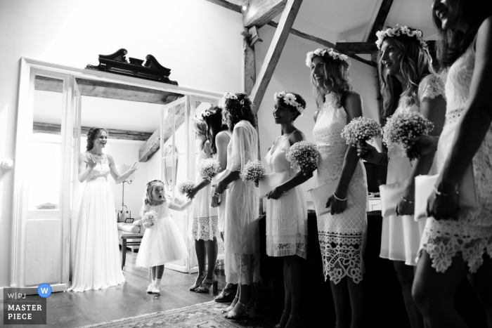 Photo by: <a href="https://www.wpja.com/contests/2018-v07-photography-competition/best-wedding-photographers/2228641">David Page - Puysserampion </a> Destination wedding France - Bridesmaids and flower girl