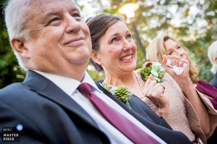 Photo by: <a href="https://www.wpja.com/contests/2018-v17/best-wedding-photographers/2335281">Joshua Grasso - Buford Georgia</a> Atlanta Georgia wedding ceremony excitement on the faces of the parents