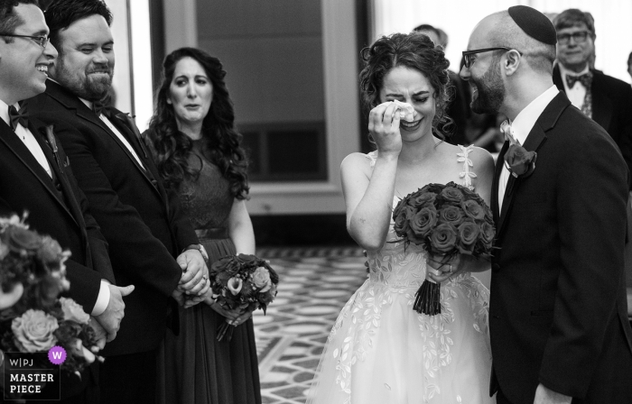 Photo by: <a href="https://www.wpja.com/contests/2018-v18/best-wedding-photographers/2353691">Steven Rosenberg - Chicago Illinois</a> Chicago wedding shoot with a couple - Emotional ceremony with tears and tissues