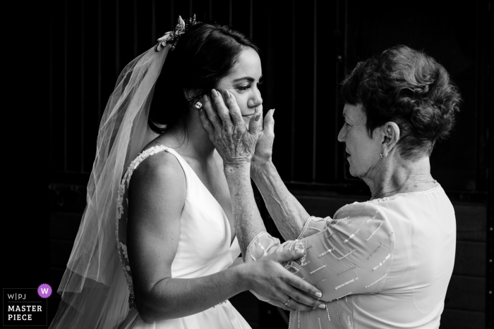 Photo by: <a href="https://www.wpja.com/contests/2018-v19/best-wedding-photographers/2370246">David Clumpner - Missoula Montana</a> Hamilton, Montana Wedding photojournalism of bride and mom before ceremony