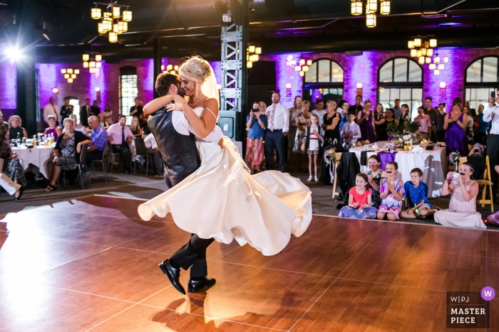 Photo by: <a href="https://www.wpja.com/contests/2018-v19/best-wedding-photographers/2373201">Milan Lazic - Chicago Illinois</a> Documentary wedding photograph of dancing bride and groom at Chicago reception