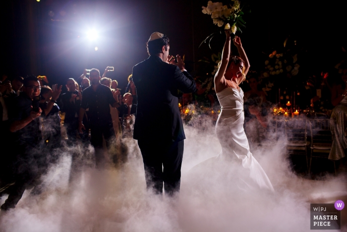 Photo by: <a href="https://www.wpja.com/contests/2018-v19/best-wedding-photographers/2380701">Melissa Mercado - Playa del Carmen Quintana Roo</a> Quintana Roo wedding couple on the dance floor | Wedding Photography for Mexico