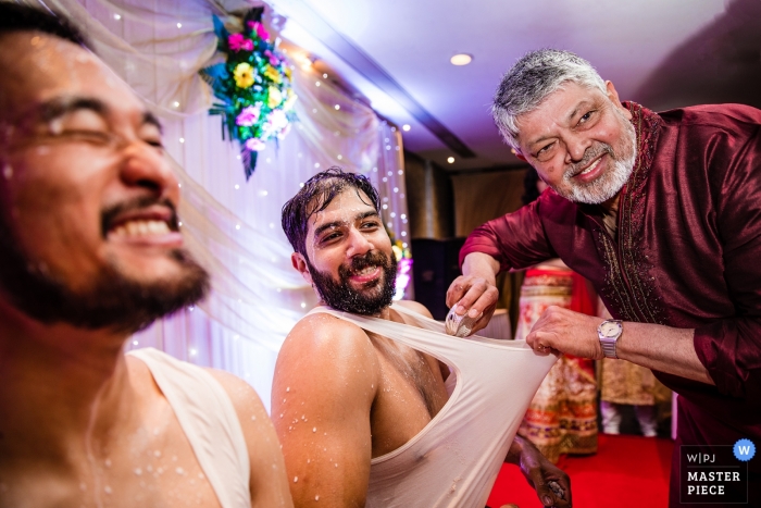 Photo by: <a href="https://www.wpja.com/contests/2018-v20/best-wedding-photographers/2400961">Anupa Shah - Mumbai Maharashtra</a> Mumbai, India Wedding photograph of the guys | Maharashtra Wedding Photography Award
