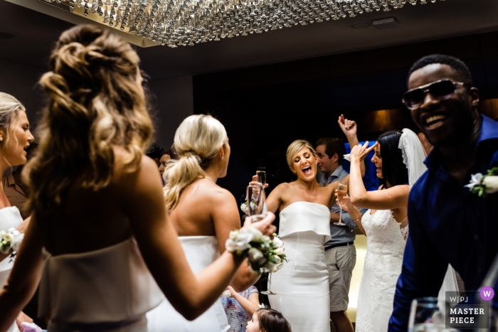 Photo by: <a href="https://www.wpja.com/contests/2018-v20/best-wedding-photographers/2406656">Bindi Richardson - Dubai </a> Dancing Bride at the One & Only Resort, The Palm Dubai - Wedding Photography UAE