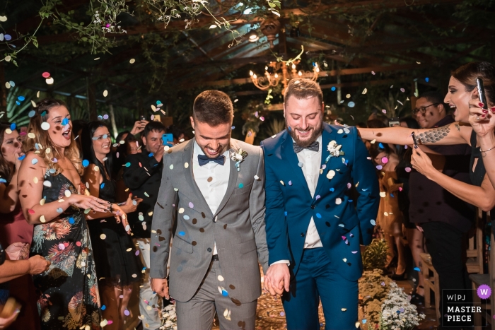 Rio de Janeiro / RJ - Brasil Fotografía de bodas en la noche.