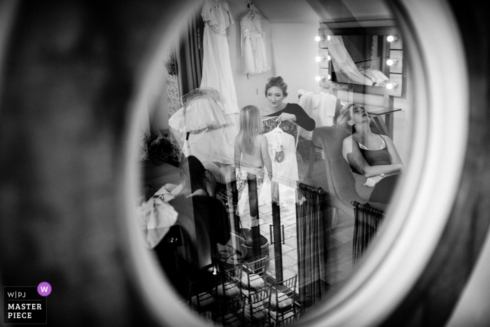 Photo by: <a href="https://www.wpja.com/contests/2019-v01/best-wedding-photographers/2436636">Paul Rogers - Hitchin Hertfordshire</a> Millbridge Court, UK photograph of Bridesmaids during wedding preparations