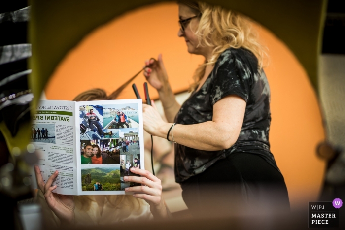 Photo by: <a href="https://www.wpja.com/contests/2019-v01/best-wedding-photographers/2437291">Matouš Bárta - Prague </a> Nové Adalbertinum what a photography - bride getting ready with the curling of her hair