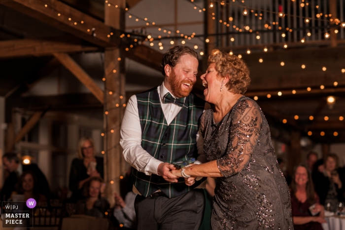 Photo by: <a href="https://www.wpja.com/contests/2019-v05/best-wedding-photographers/2474841">Idena Beach - Bennington Vermont</a> Mountain Top Inn- Vermont Wedding Photography during the Mother-Son Dance