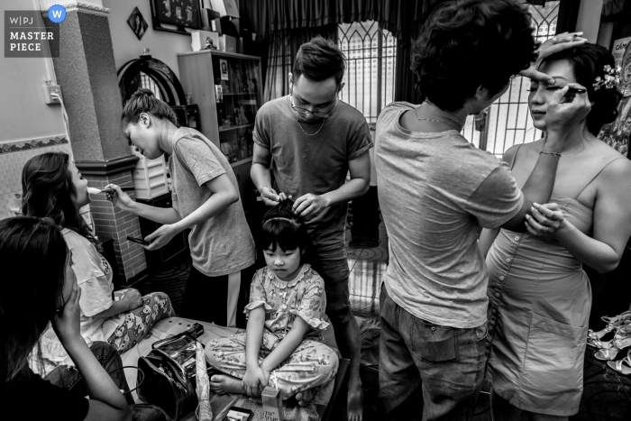 Photo by: <a href="https://www.wpja.com/contests/2019-v05/best-wedding-photographers/2481946">Huy Nguyen - Ho Chi Minh </a> China town in Sai Gon - Ho Chi Minh Wedding photography of preparation time