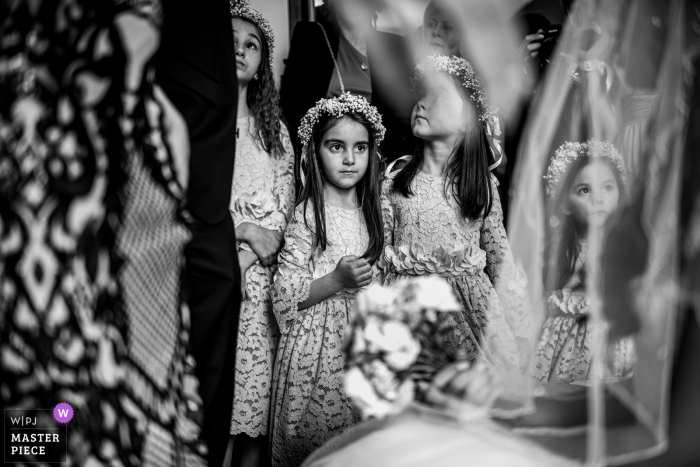 Photo by: <a href="https://www.wpja.com/contests/2019-v06/best-wedding-photographers/2487371">Bozhidar Krastev - Ruse </a> Varna Cathedral, Varna, Bulgaria wedding photography showing The Bride and the Flower Girls