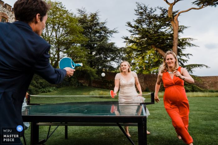 Photo by: <a href="https://www.wpja.com/contests/2019-v06/best-wedding-photographers/2492516">Annamarie Stepney - Horsham West Sussex</a> Family traditions and games...starts in the womb! - Wedding Photography at Farnham Castle, Farnham, Surrey, England
